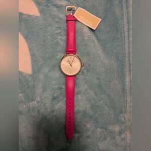 BRAND NEW AUTHENTIC HOT PINK MICHAEL KORS WATCH.